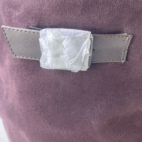 Journee Collection Women Brown Buckle Accent Frenchy Round Toe Dress Boot 11 XWC - Picture 10 of 16